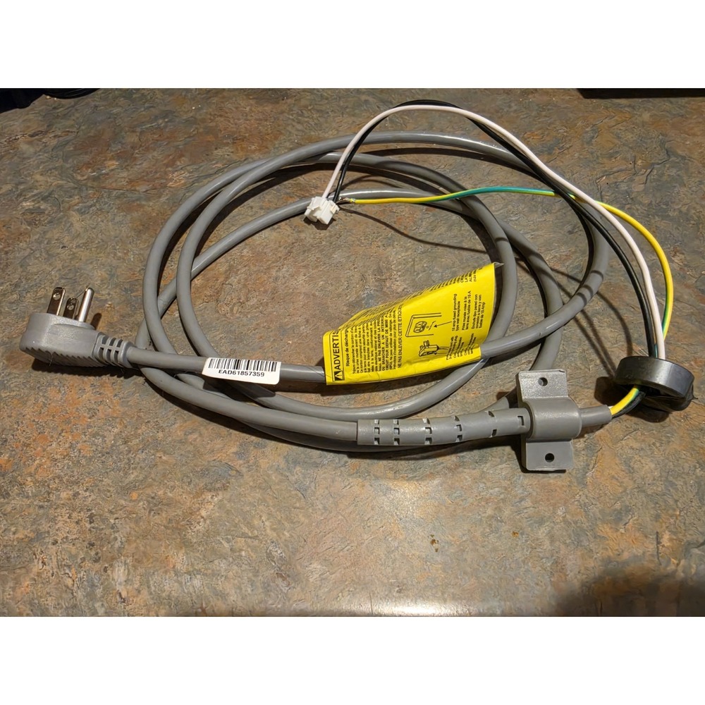 OEM LG Refrigerator Power Cord Assembly EAD61857359 Fridge - LSXS26326S Tested